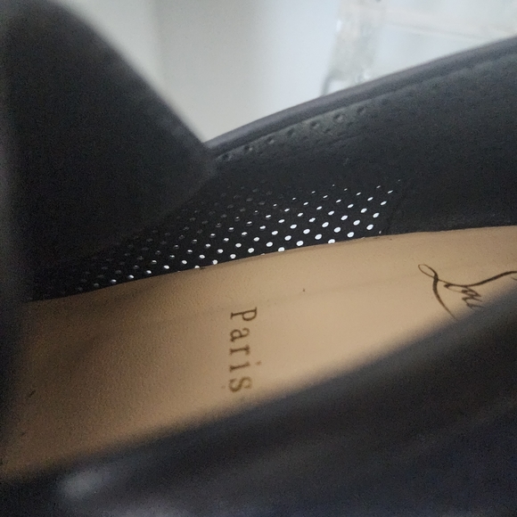 Christian Louboutin Navy Blue Suede Loafers.100% AuthenticSize 36.5. - Picture 8 of 12